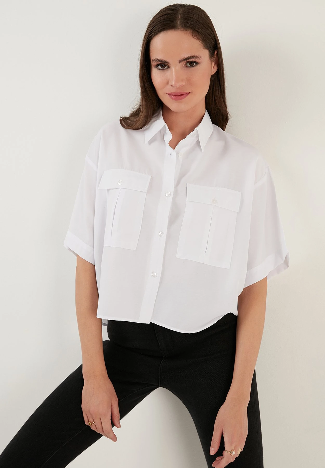 LELA Loose Fit - Overhemdblouse - White - Afbeelding 5