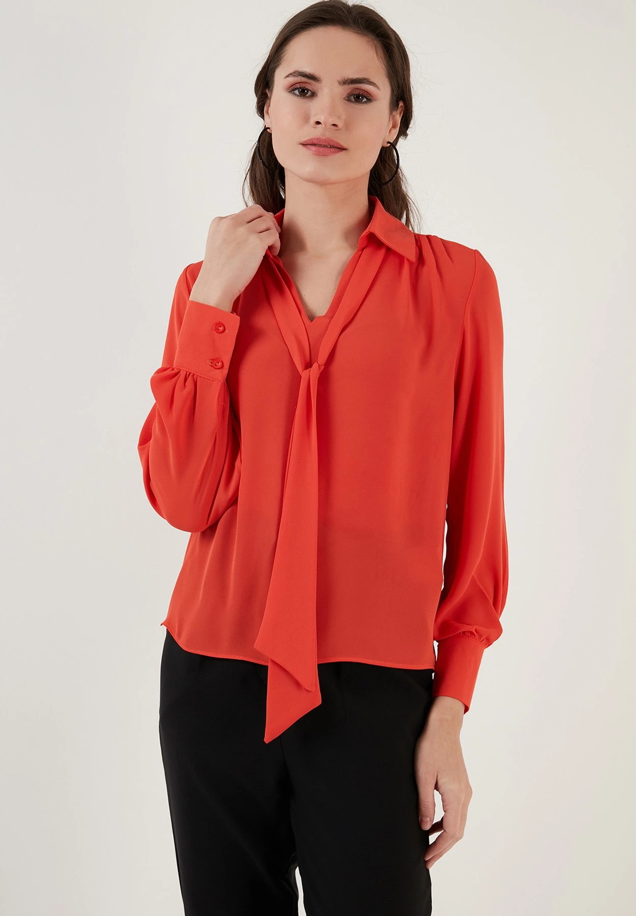 LELA Regular Fit - Blouse - Orange - Afbeelding 5