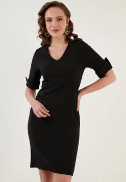 LELA Regular Fit - Etui-Jurk - Black