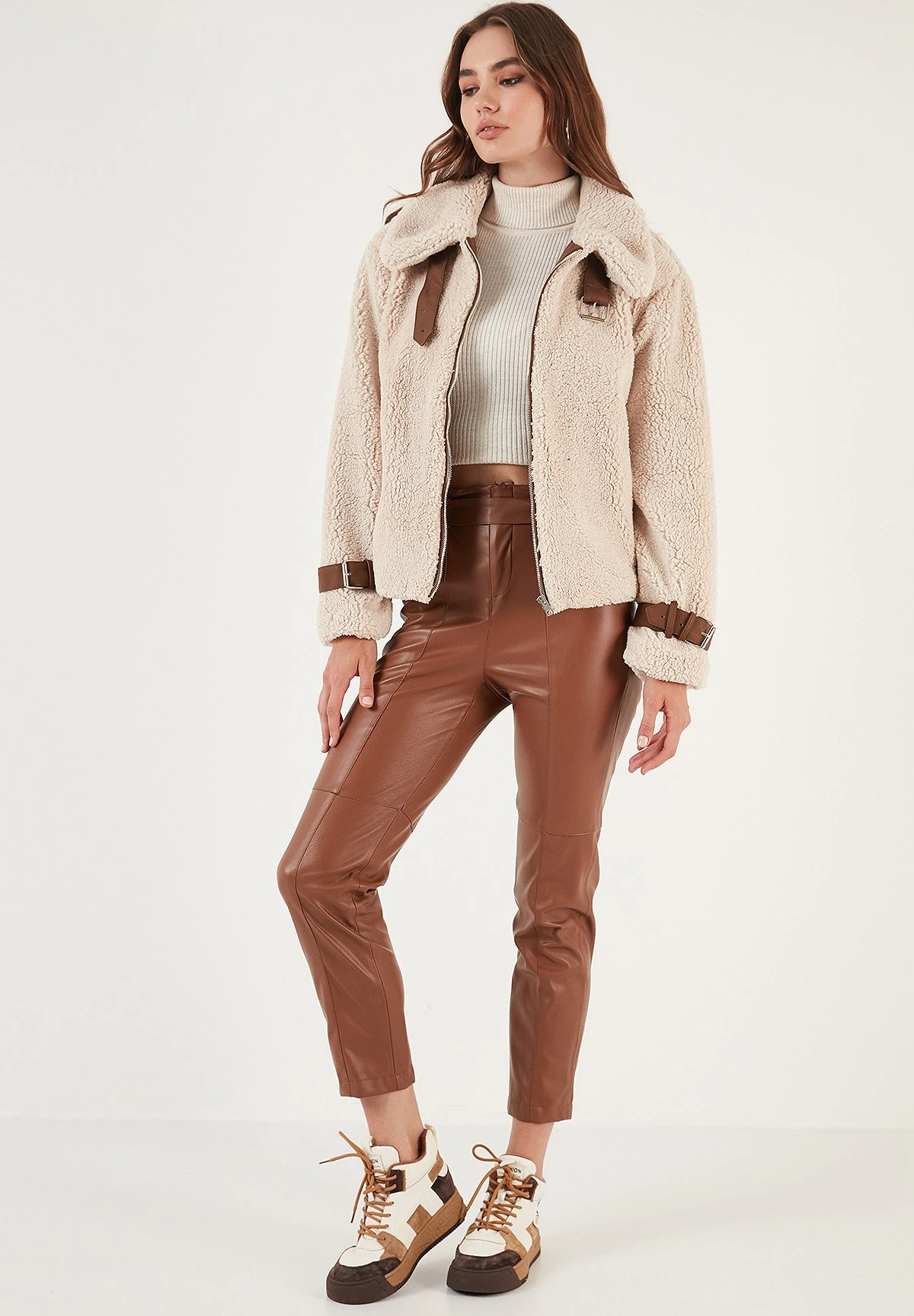 LELA Regular Fit - Winterjas - Ecru - Afbeelding 2