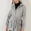 LELA Regular Fit - Trenchcoat - Light Grey