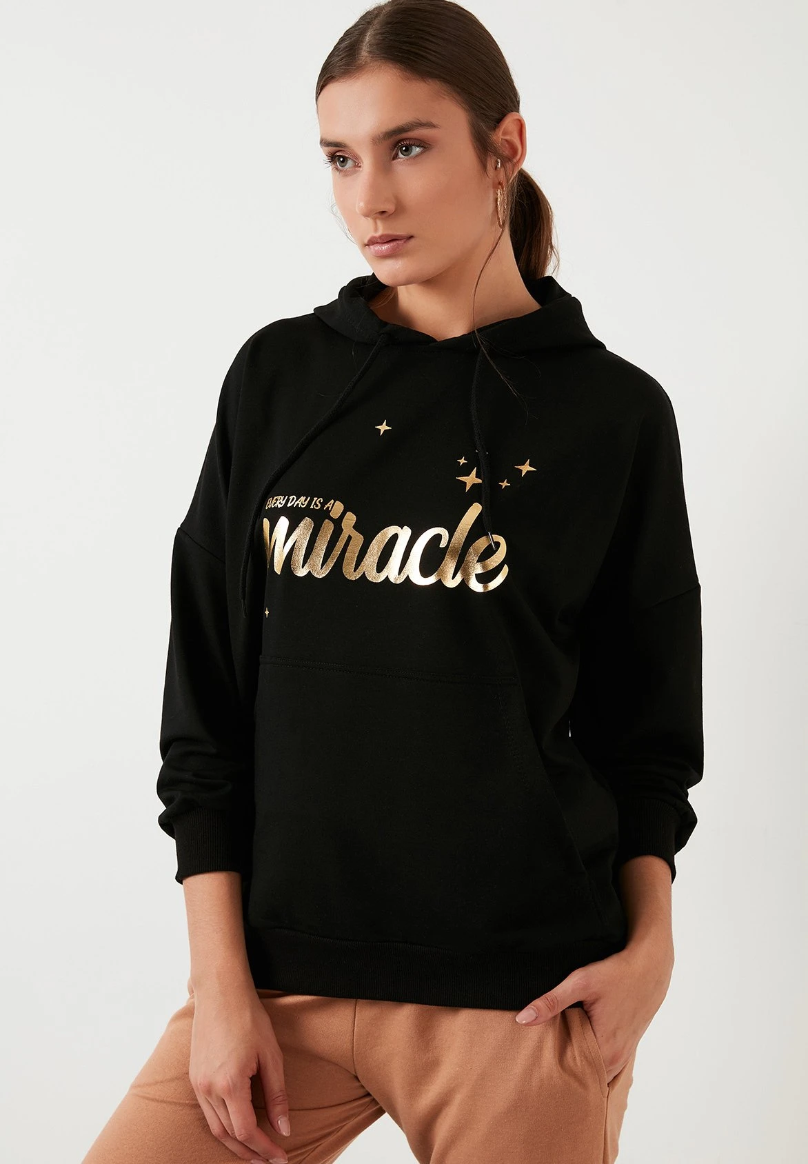 LELA Loose Fit - Hoodie - Black - Afbeelding 4