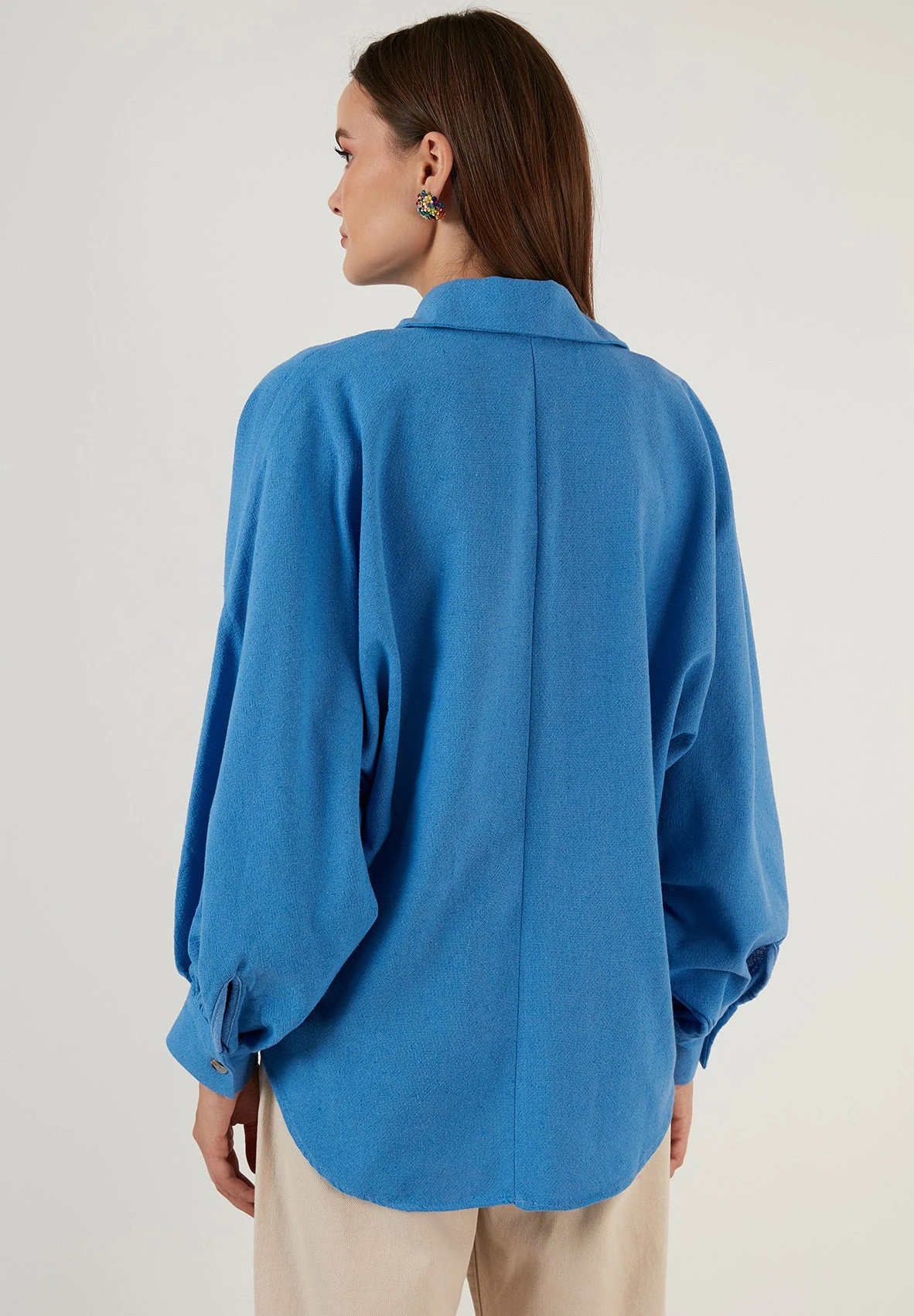 LELA Overhemdblouse - Blue - Afbeelding 3