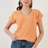 LELA Regular Fit - Blouse - Light Orange