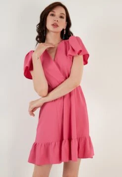 LELA Regular Fit - Jurk - Fuchsia