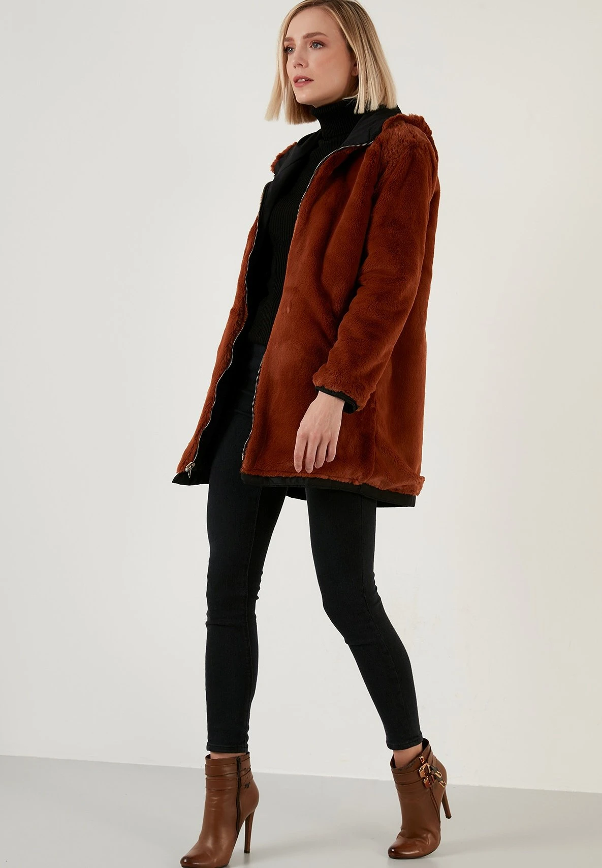 LELA Regular Fit Reversible - Winterjas - Camel - Afbeelding 4