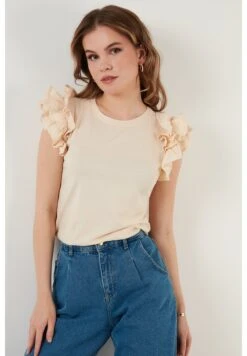 LELA T-Shirt Print - Stone Colored