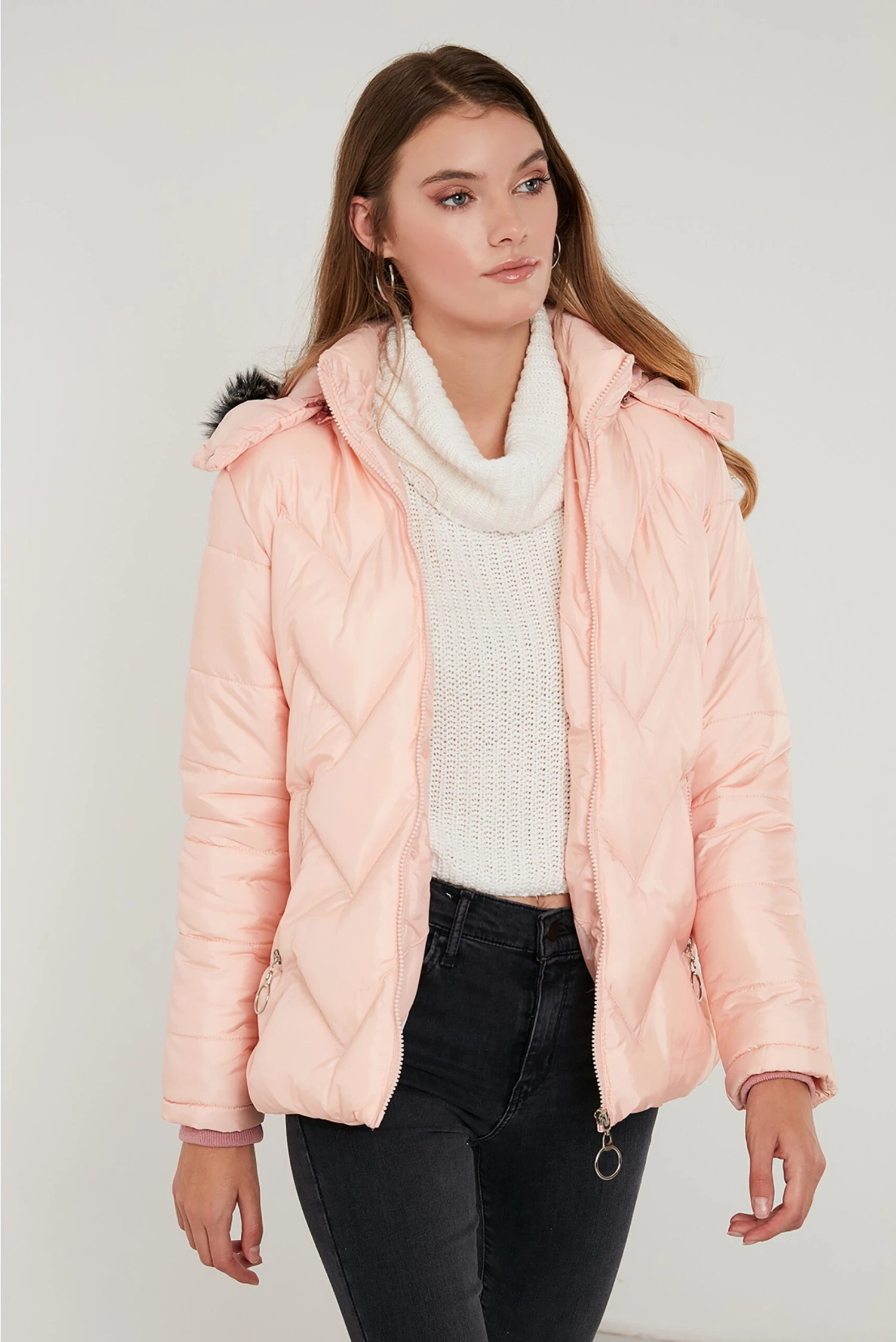 LELA Regular Fit - Winterjas - Powder Pink - Afbeelding 3