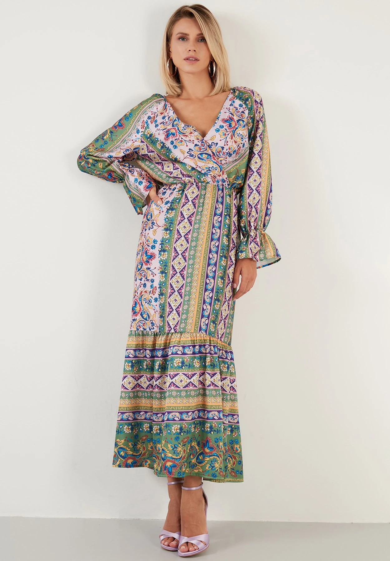 LELA Regular Fit - Maxi-Jurk - Pink