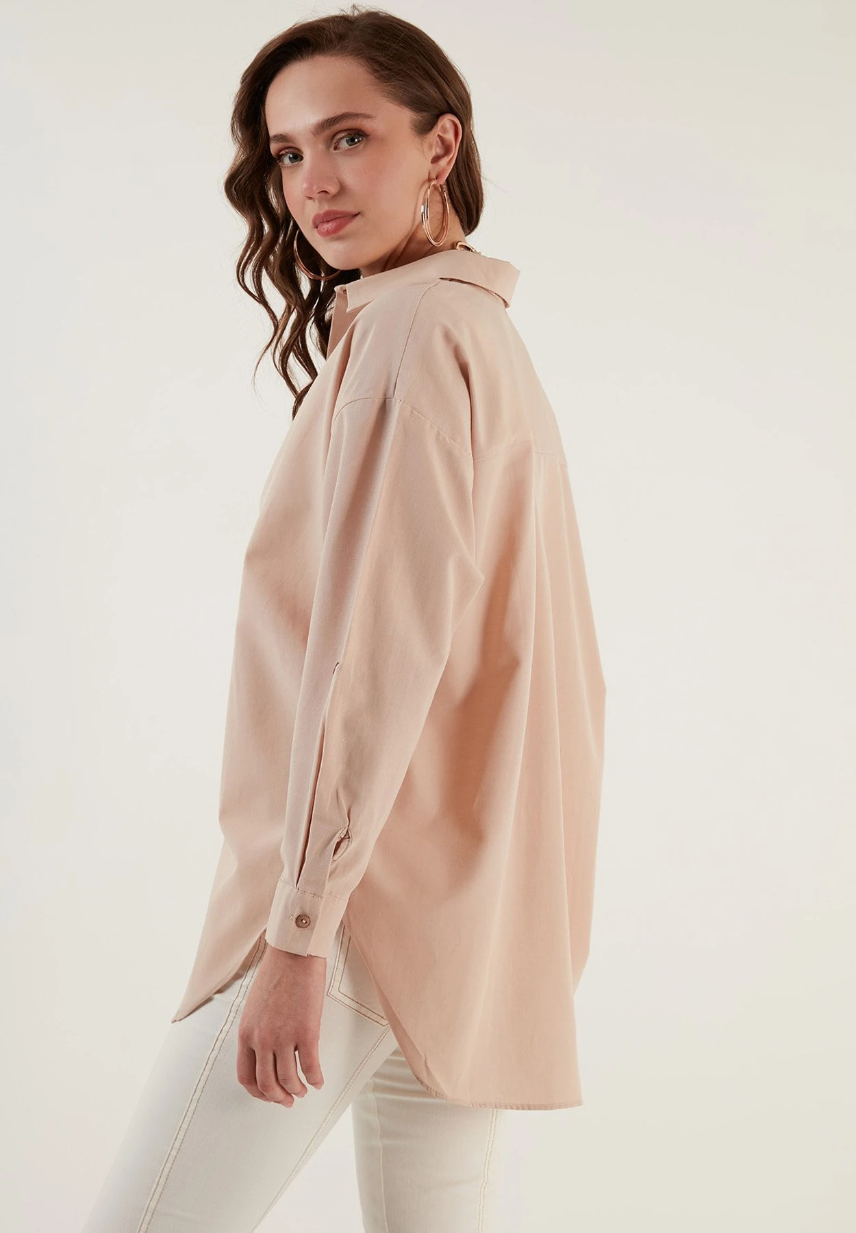 LELA Overhemdblouse - Stone - Afbeelding 3