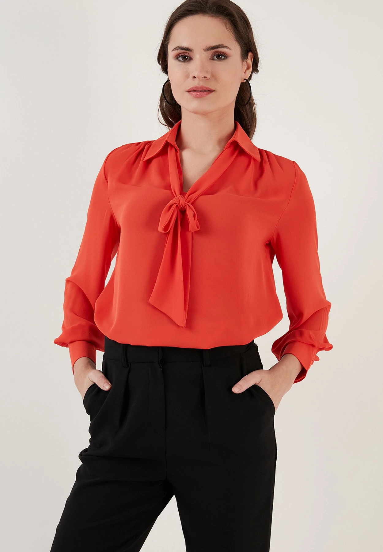 LELA Regular Fit - Blouse - Orange - Afbeelding 3
