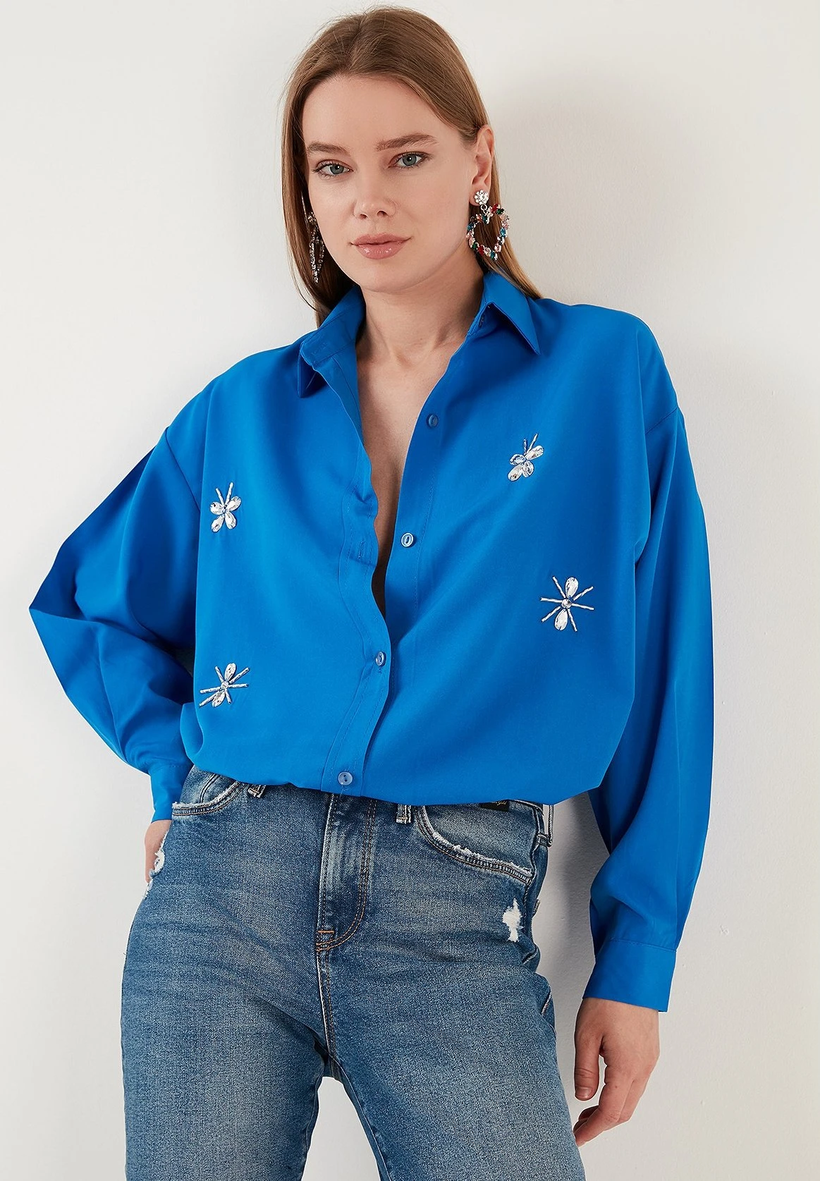 LELA Loose Fit - Overhemdblouse - Blue - Afbeelding 2