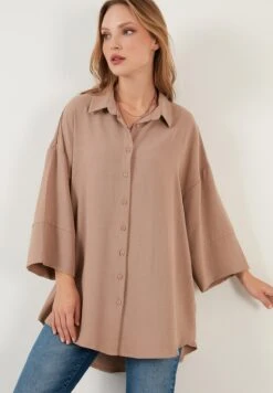 LELA Overhemdblouse - Mink