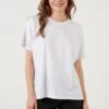 LELA Crew Neck- T-Shirt Basic - White