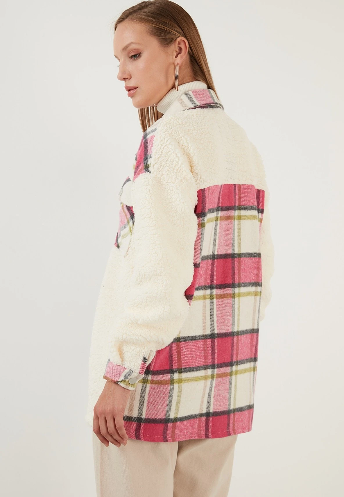 LELA Halflange Jas - Fuchsia - Afbeelding 2