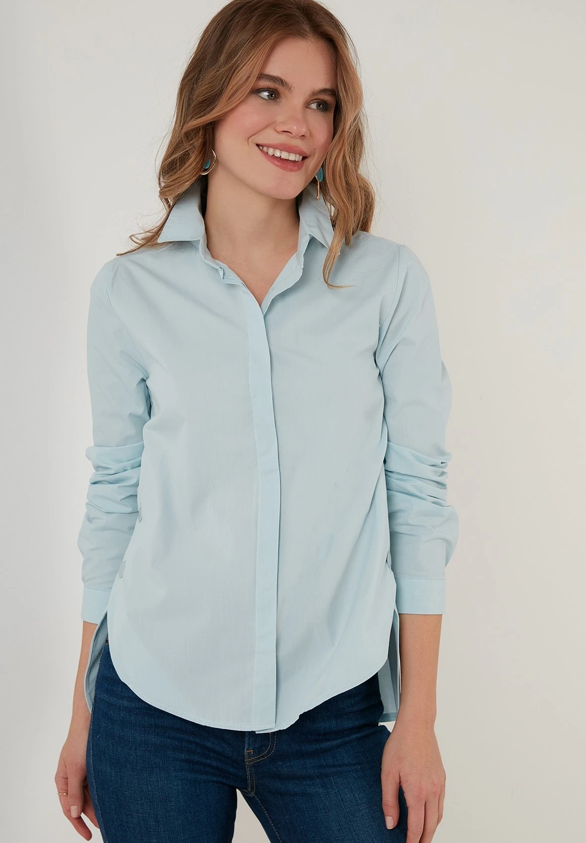 LELA Regular Fit - Overhemdblouse - Baby Blue - Afbeelding 4