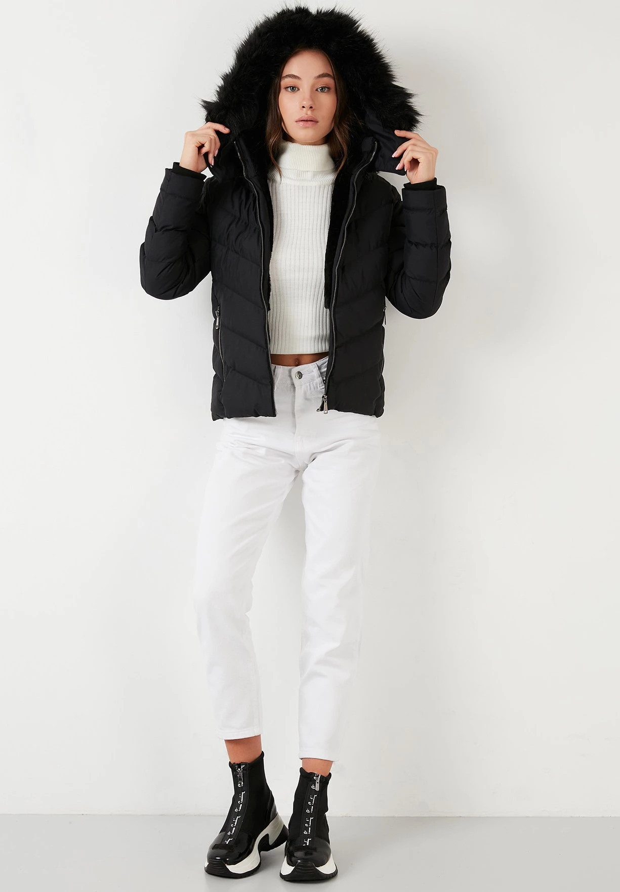 LELA Slim Fit - Winterjas - Black - Afbeelding 2