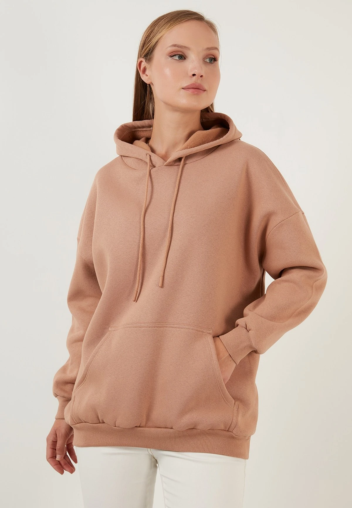 LELA Regular Fit - Hoodie - Biscuit Color - Afbeelding 4