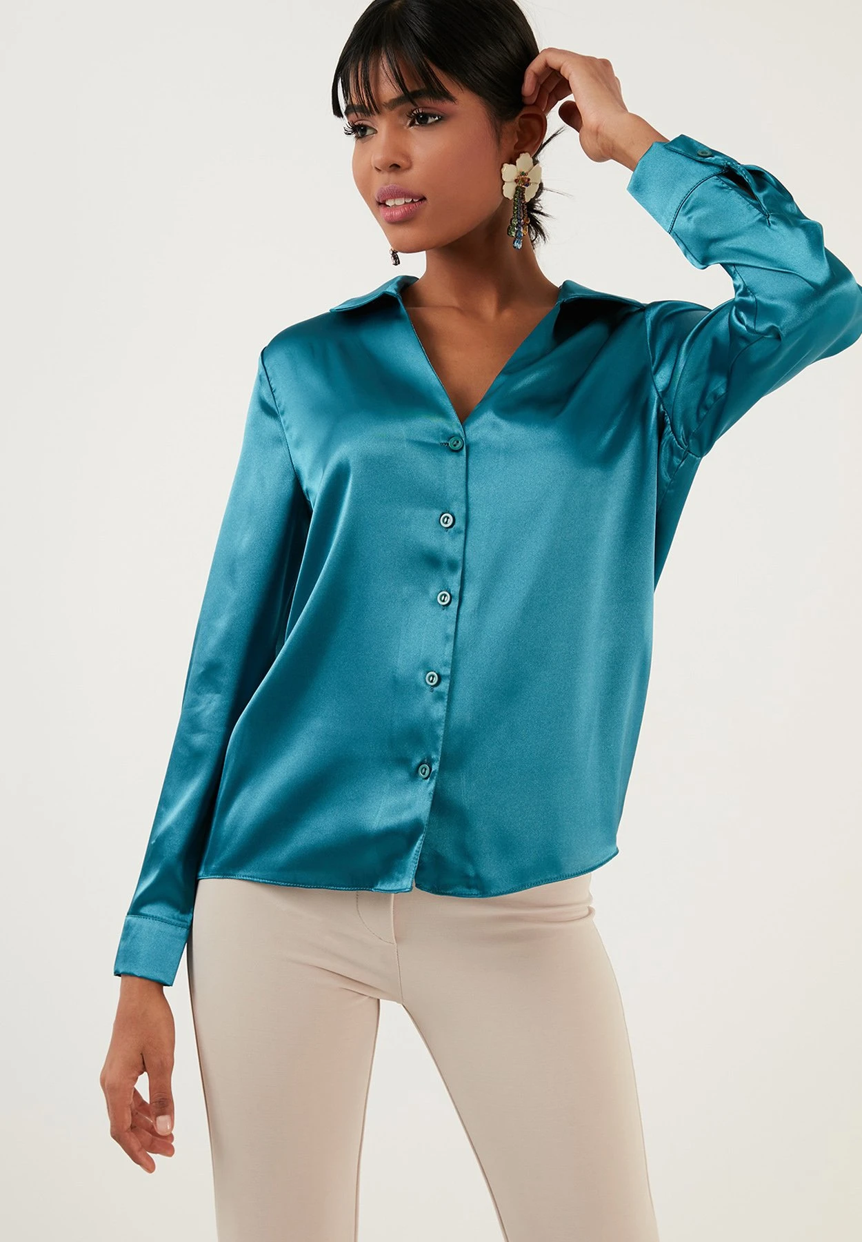 LELA Regular Fit - Overhemdblouse - Green - Afbeelding 4