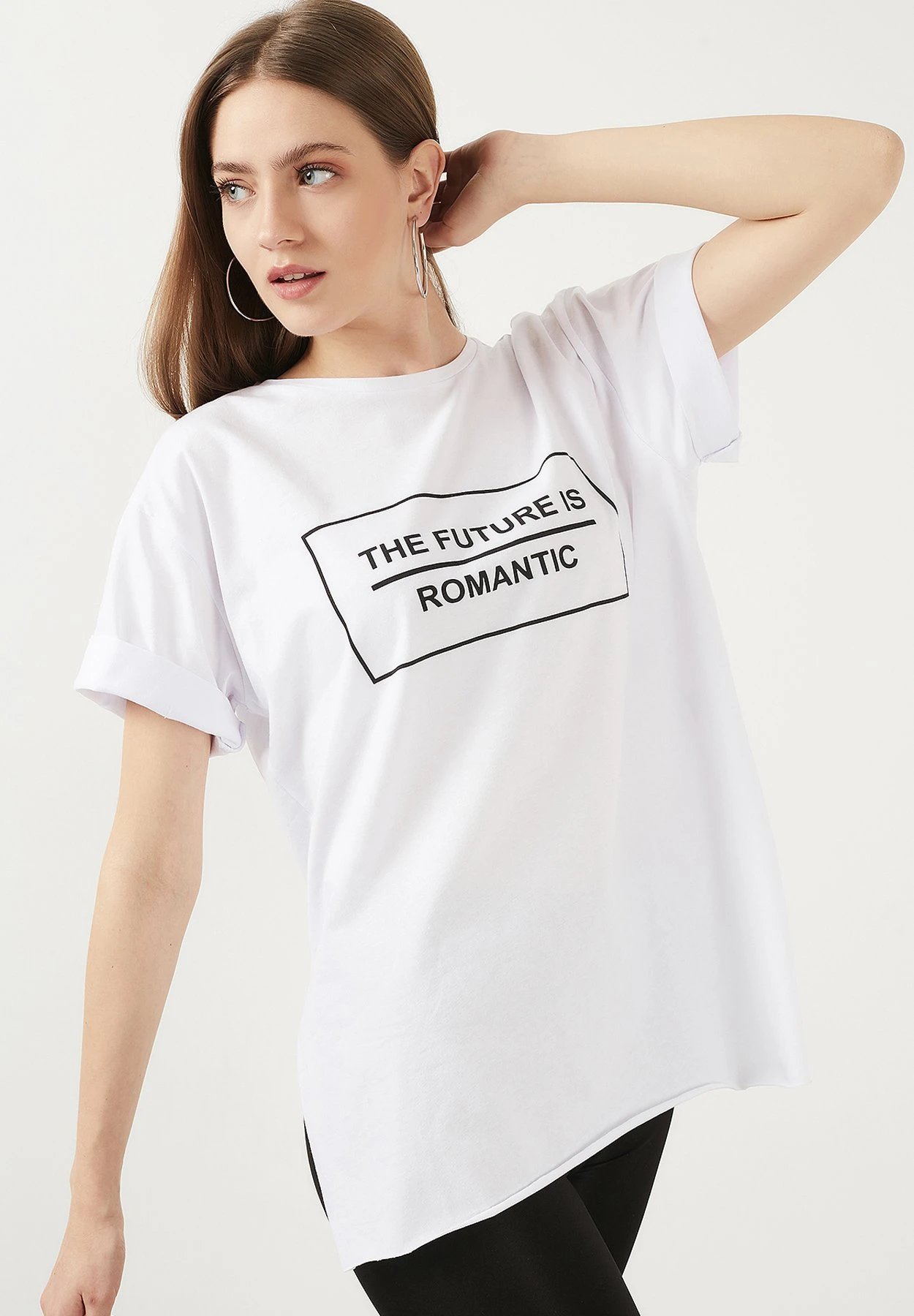 LELA Oversized - T-Shirt Print - White - Afbeelding 4