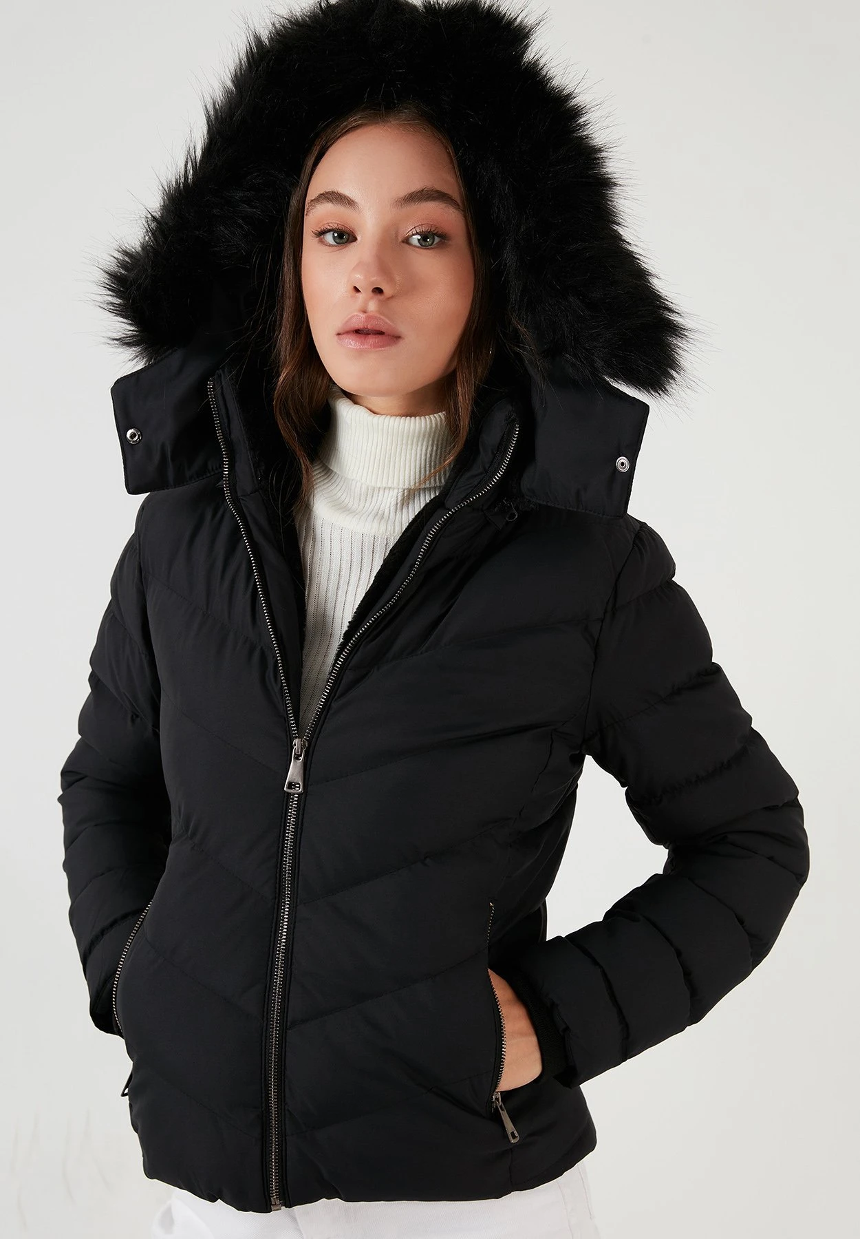 LELA Slim Fit - Winterjas - Black - Afbeelding 3