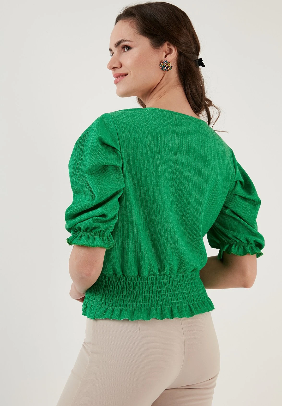 LELA Blouse - Green - Afbeelding 3