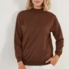 LELA Regular Fit - Sweater - Brown