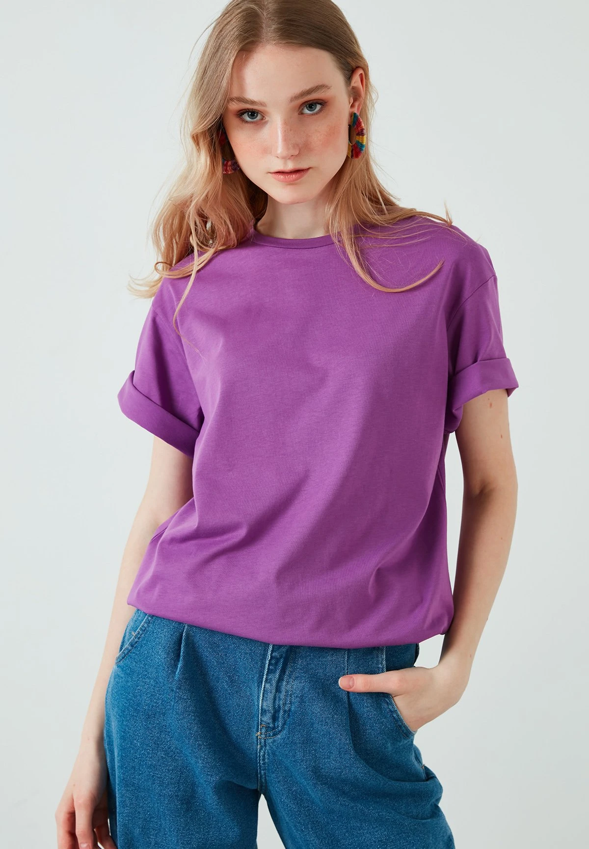 LELA T-Shirt Print - Purple - Afbeelding 2