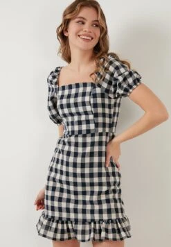 LELA Slim Fit - Jurk - Navy Blue