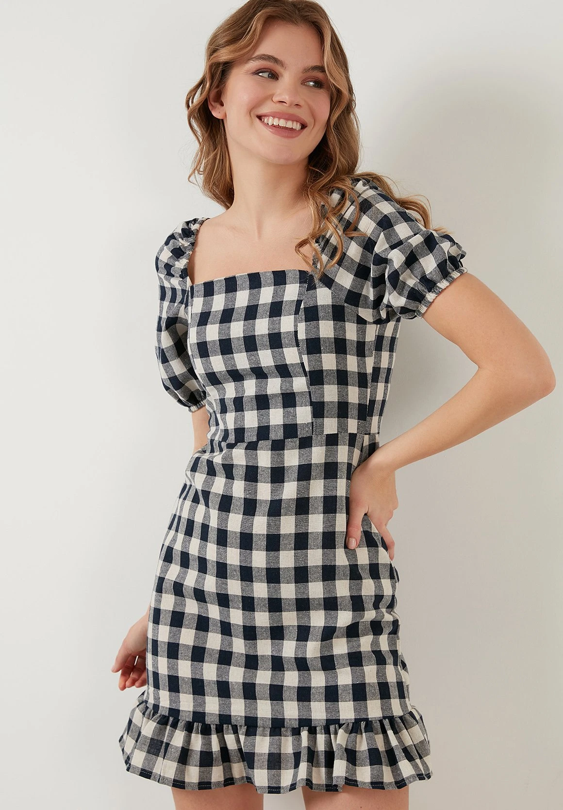 LELA Slim Fit - Jurk - Navy Blue