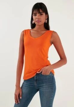 LELA Regular Fit - Top - Orange