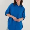 LELA Overhemdblouse - Royal Blue