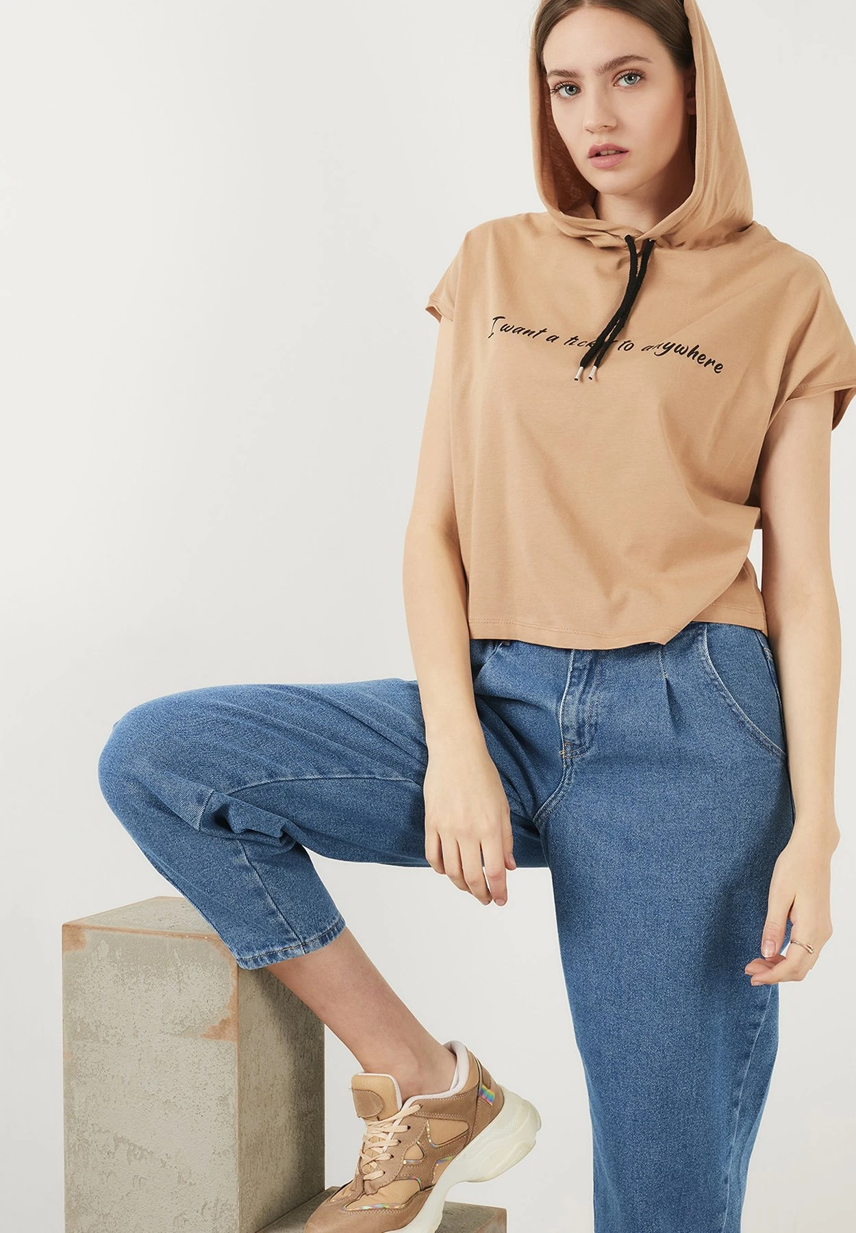 LELA Slim Fit - Hoodie - Snuff Coloured - Afbeelding 4