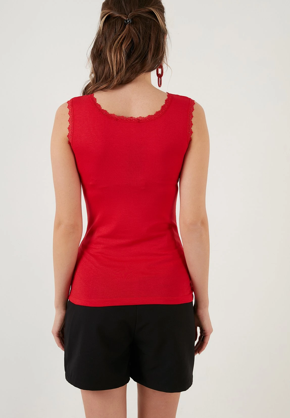 LELA Slim Fit - Top - Red - Afbeelding 3
