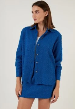 LELA Overhemdblouse - Saxe Blue