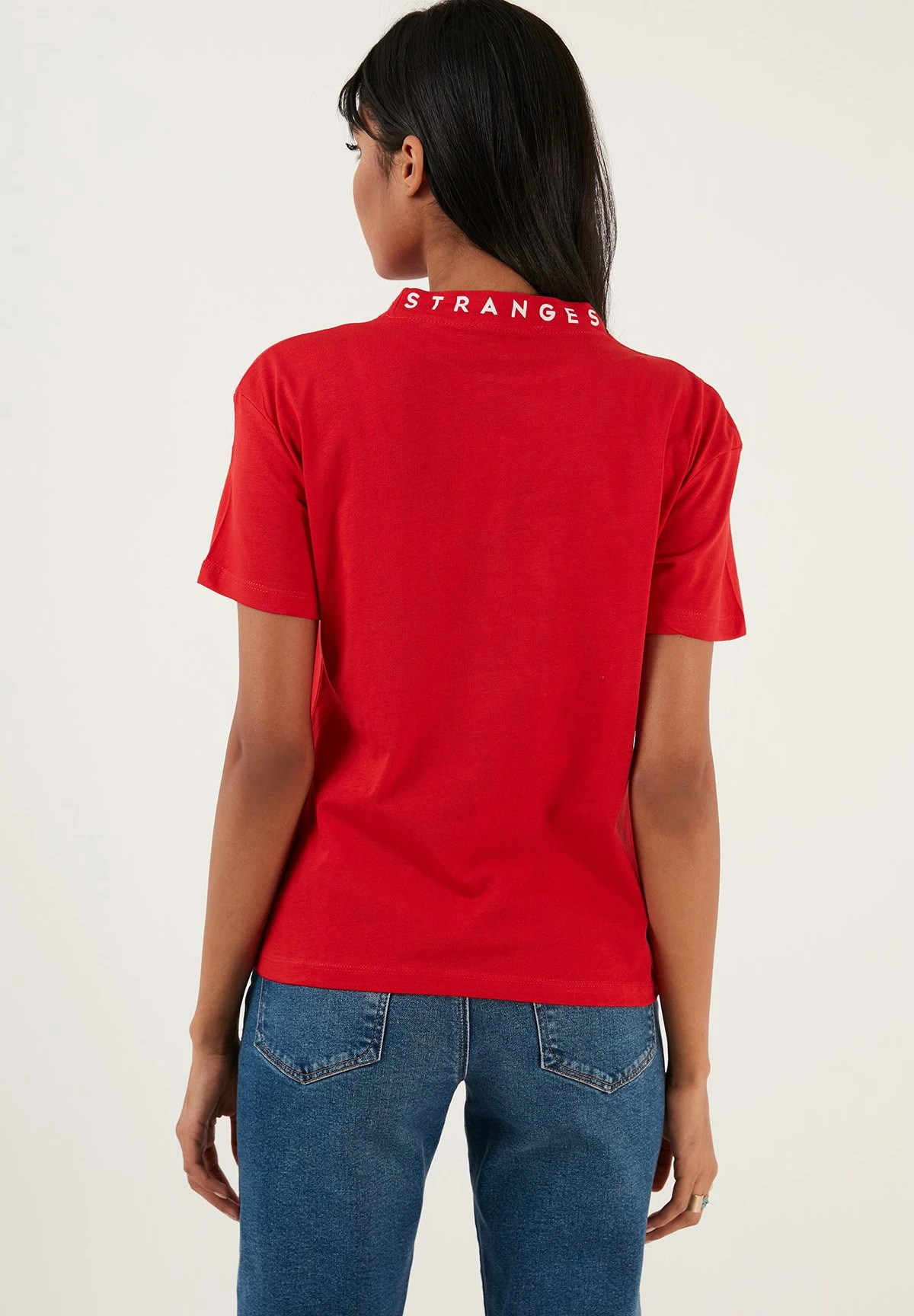 LELA Regular Fit - T-Shirt Print - Red - Afbeelding 3