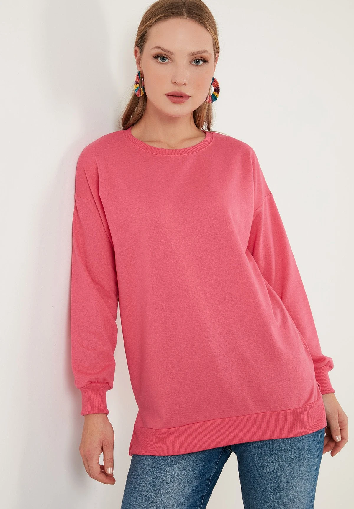 LELA Regular Fit - Sweater - Fuchsia