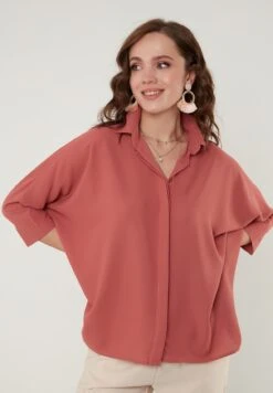 LELA Oversized - Overhemdblouse - Dusty Rose Color