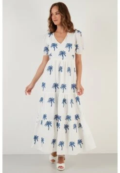 LELA Regular Fit - Maxi-Jurk - Ecru