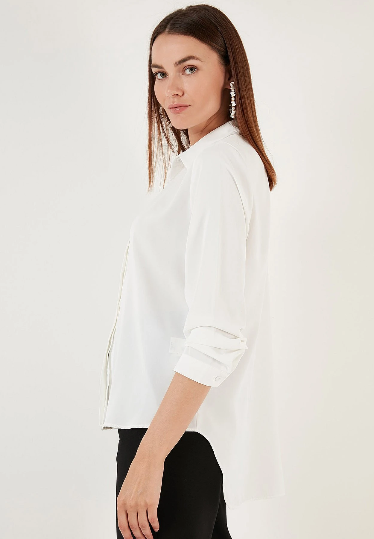 LELA Overhemdblouse - Ecru - Afbeelding 4