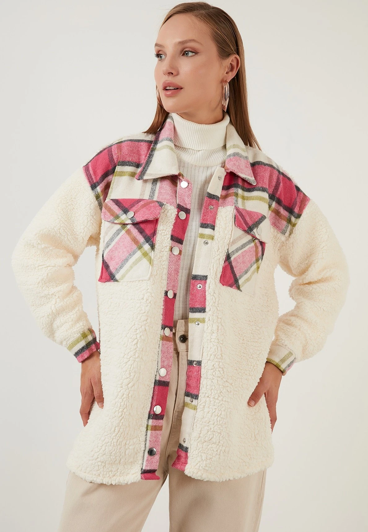 LELA Halflange Jas - Fuchsia - Afbeelding 5