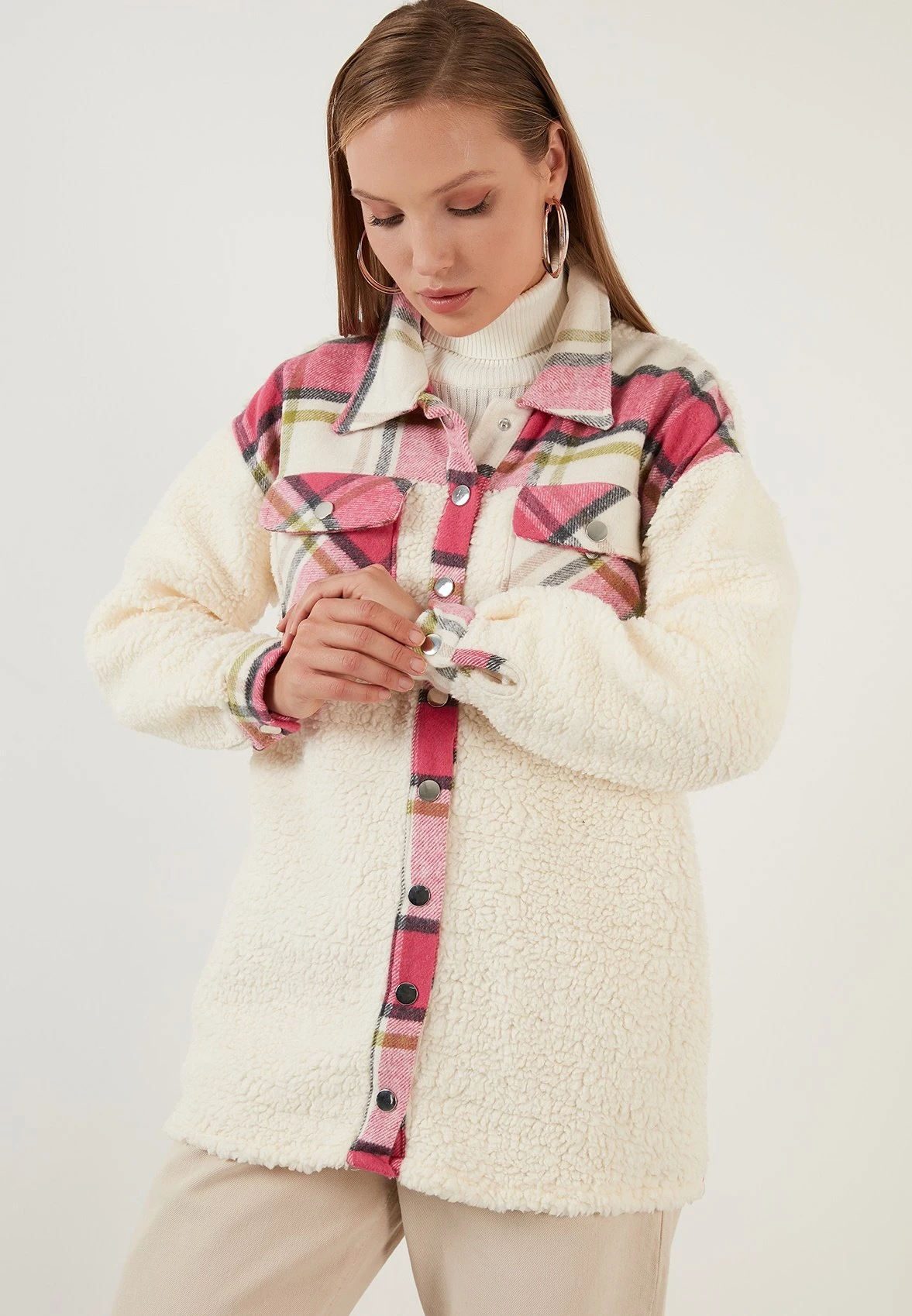 LELA Halflange Jas - Fuchsia - Afbeelding 6