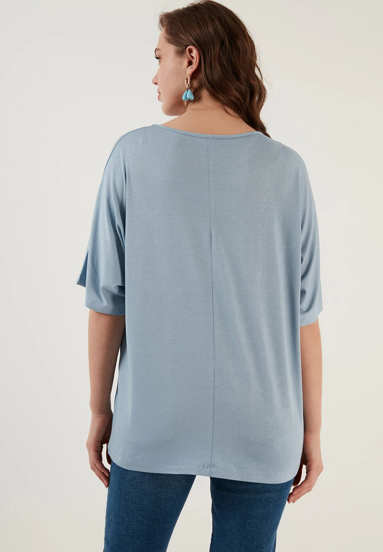 LELA Loose Fit - Blouse - Baby Blue - Afbeelding 3