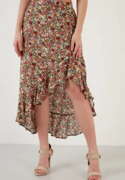 LELA Regular Fit - A-Lijn Rok - Green