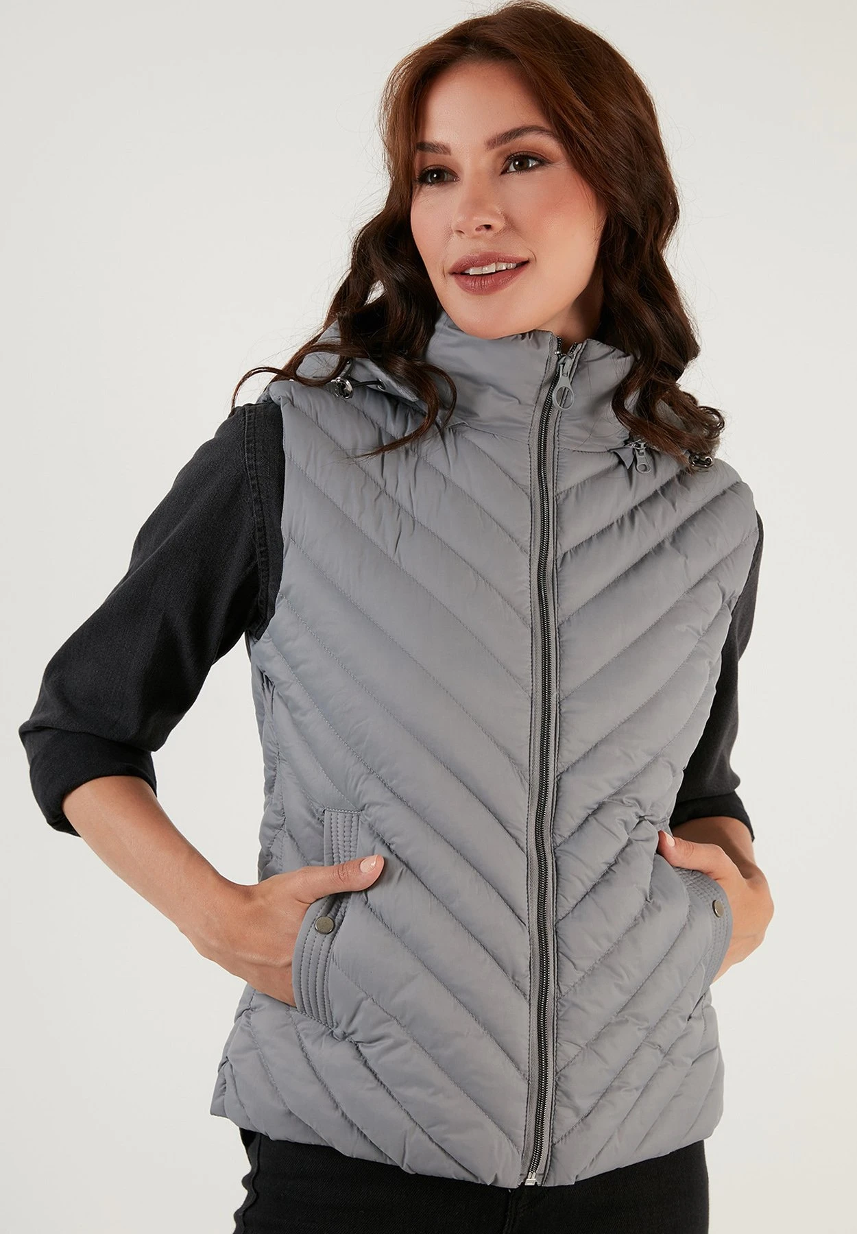 LELA Regular Fit - Bodywarmer - Grey - Afbeelding 4