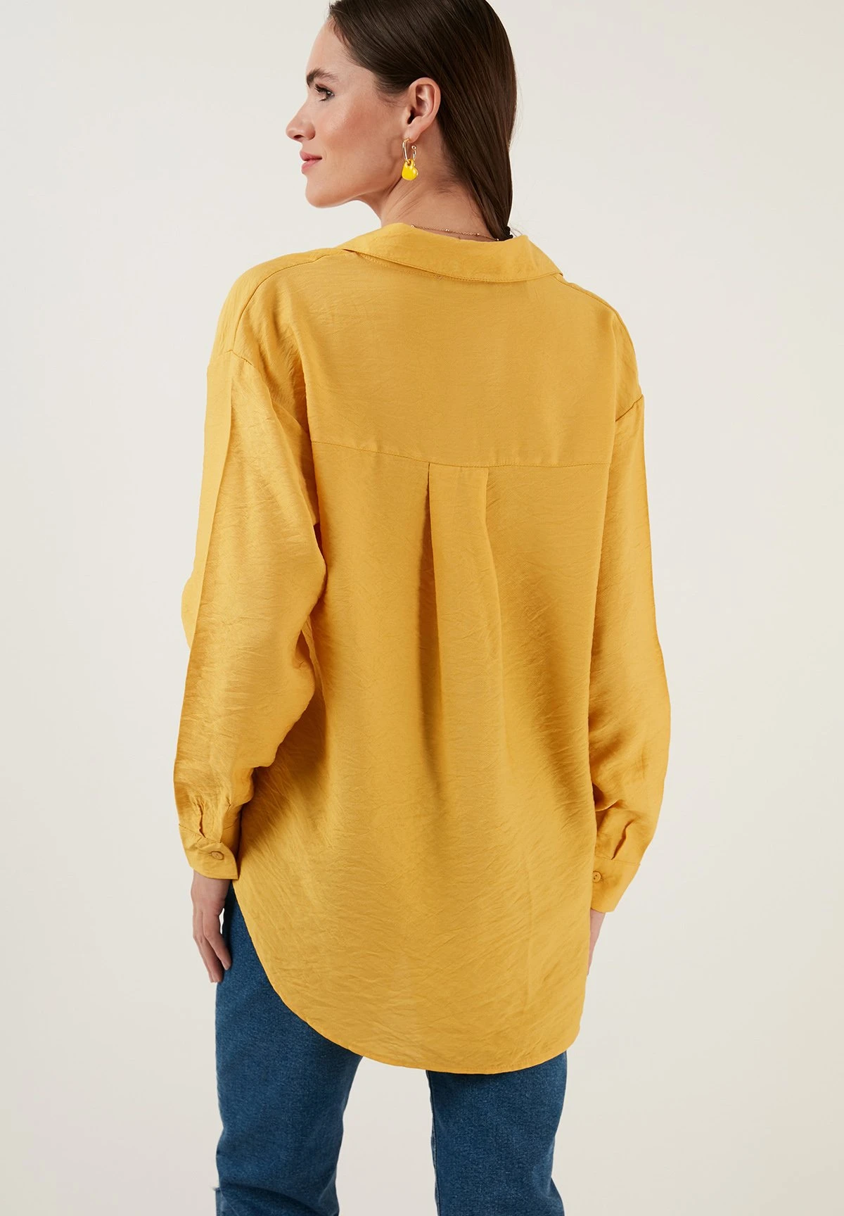 LELA Regular Fit - Overhemdblouse - Mustard - Afbeelding 3