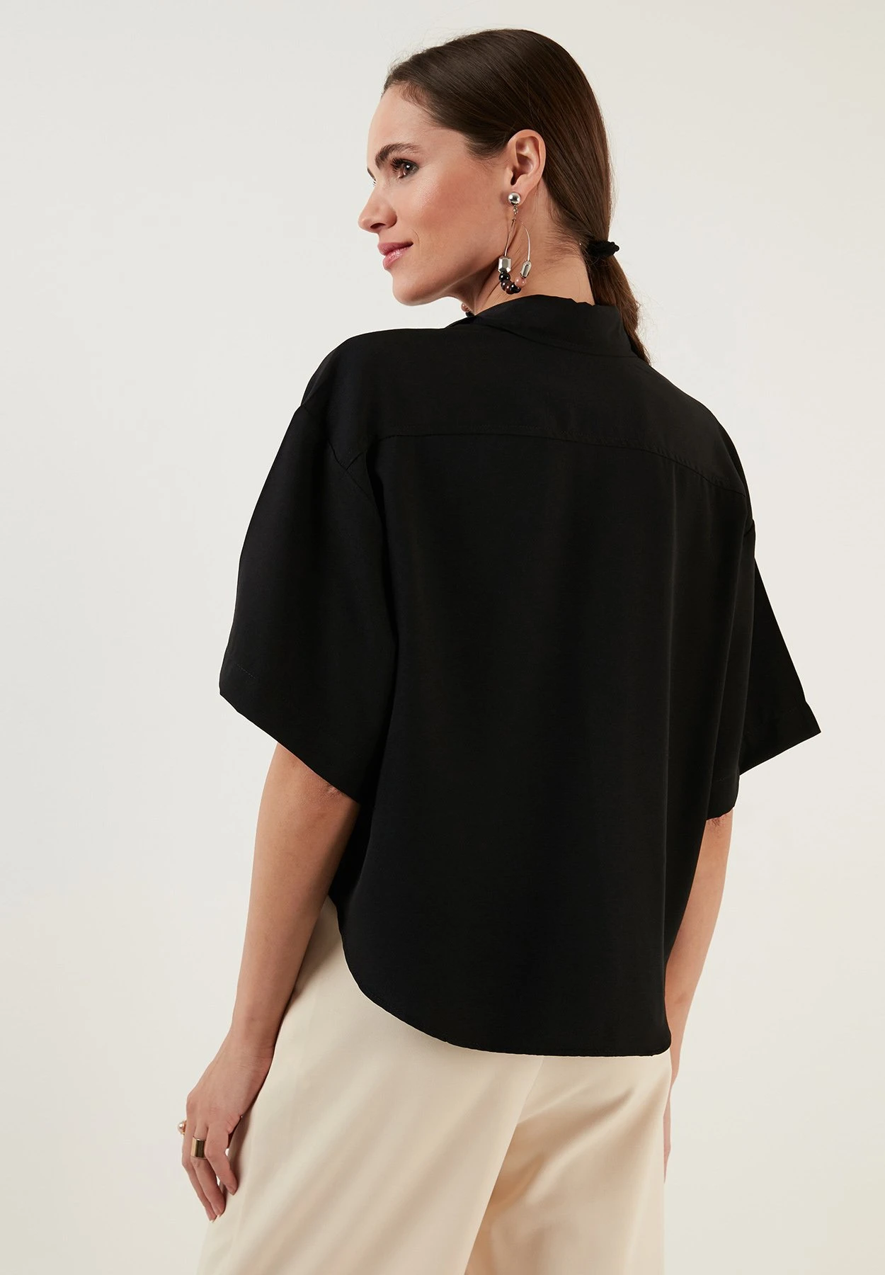 LELA Loose Fit - Overhemdblouse - Black - Afbeelding 2