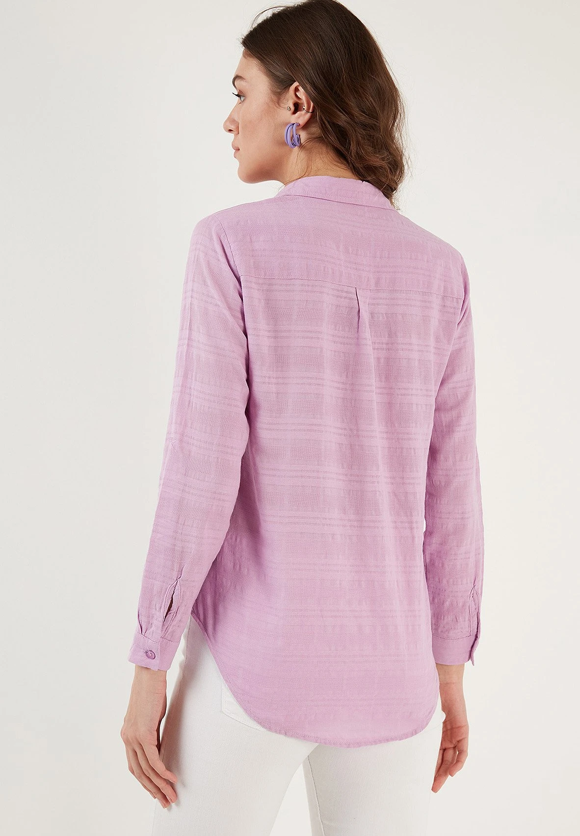 LELA Overhemdblouse - Lilac - Afbeelding 3