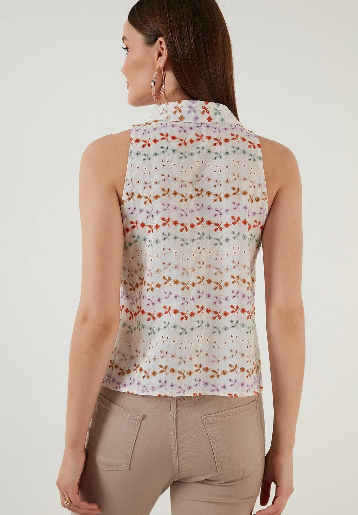 LELA Regular Fit - Overhemdblouse - White Lilac - Afbeelding 2