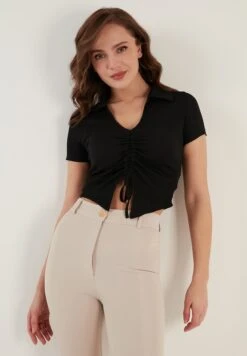 LELA Slim Fit - Blouse - Black